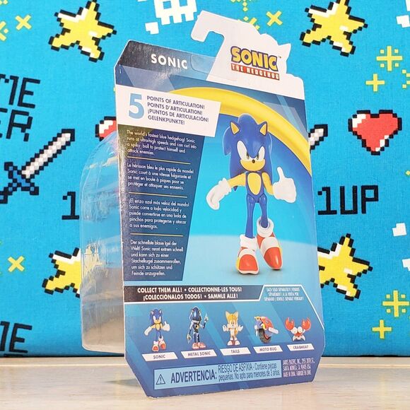 Jakks Pacific Sonic the Hedgehog SONIC 2.5" GO SEGA Collectible Action Figure - Picture 5 of 9